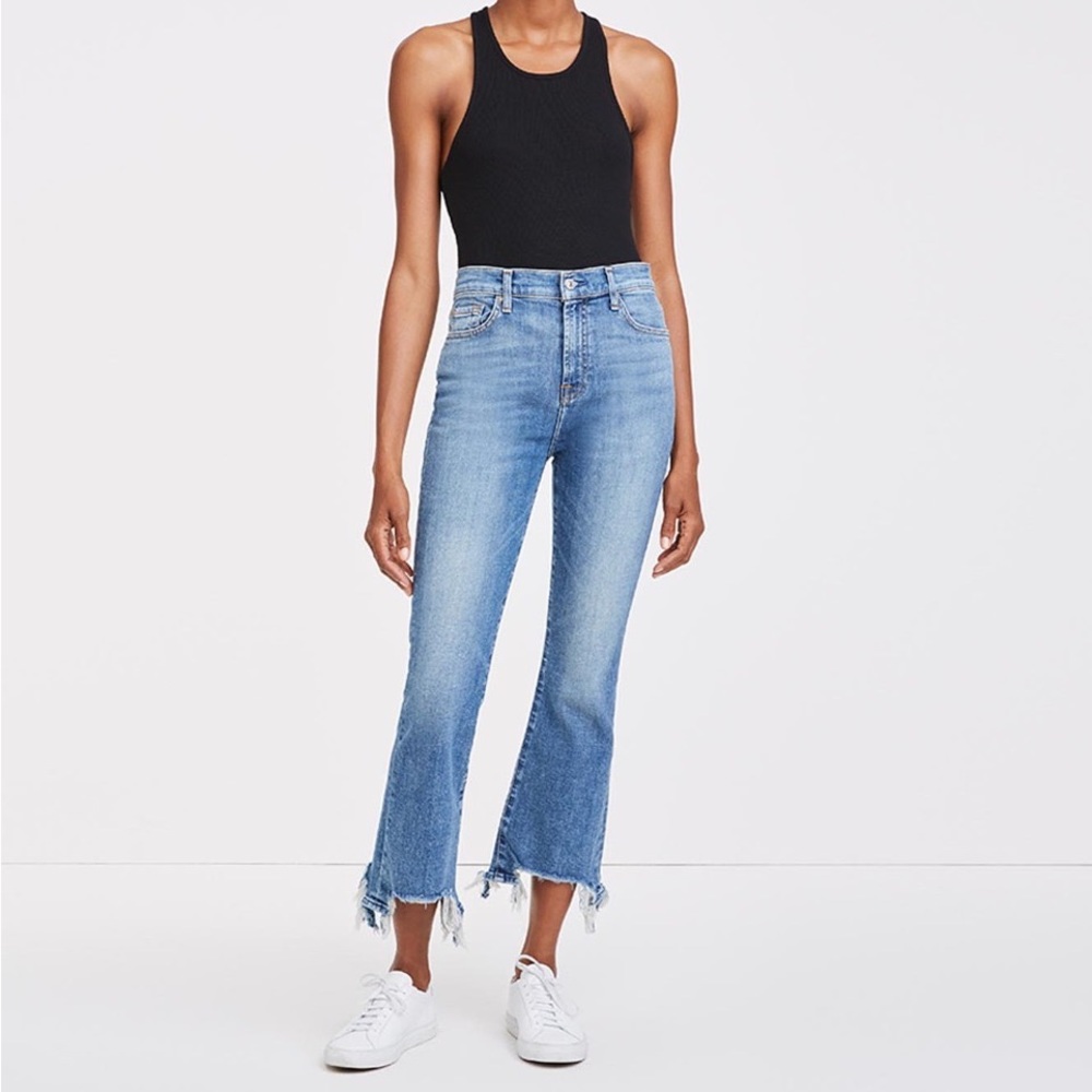 7 For All Mankind High Waist Slim Kick Jeans - NWT